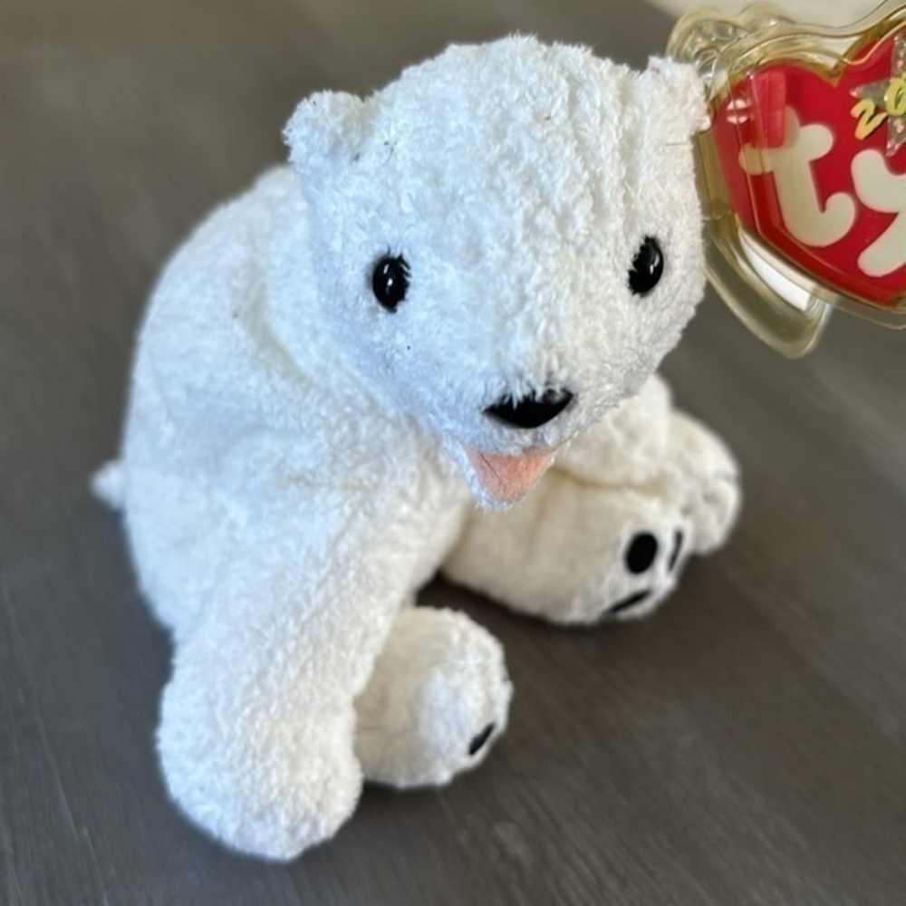 Ty aurora 2000 polar bear original beanie baby